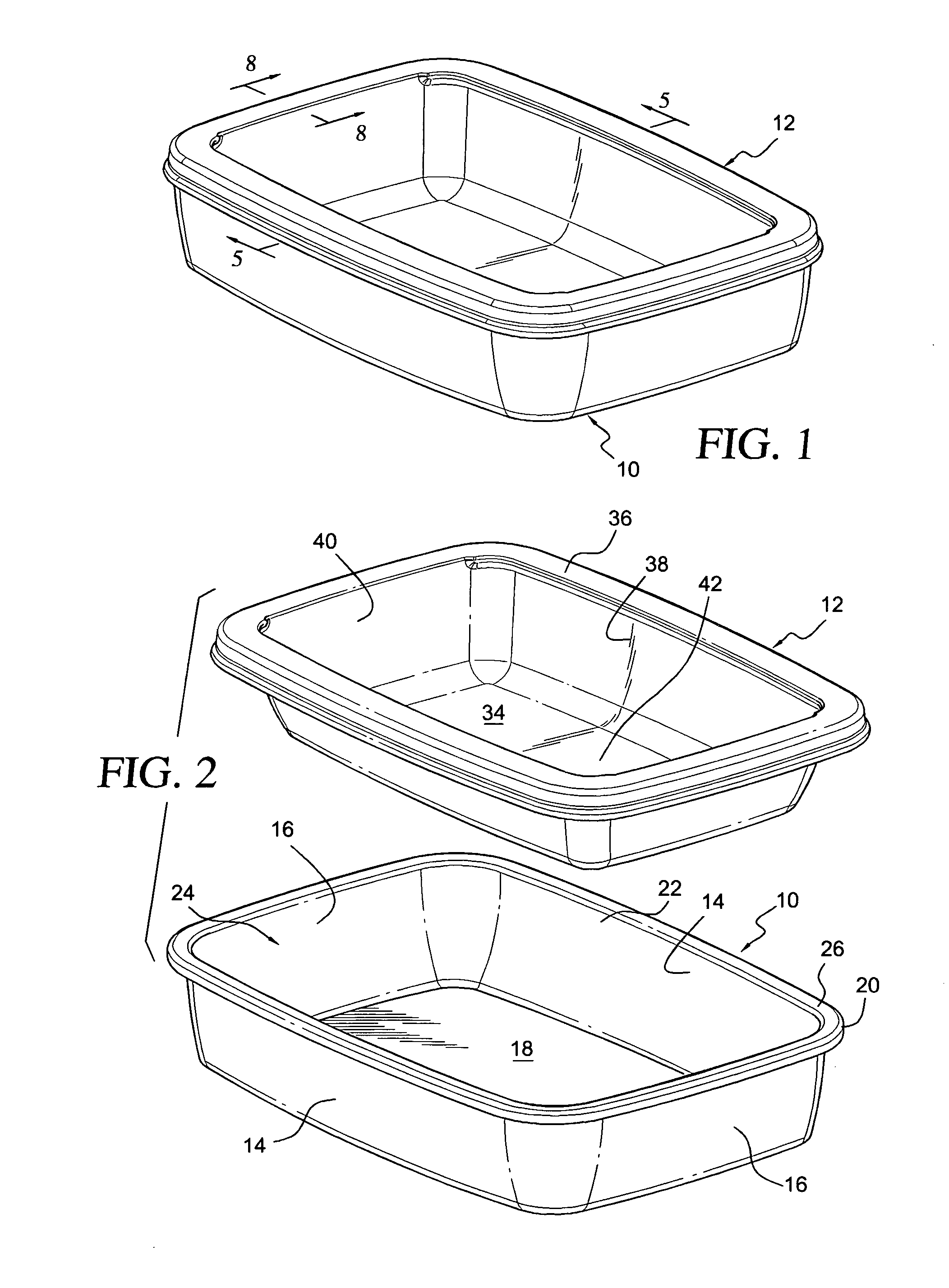 Fast freeze container and seal