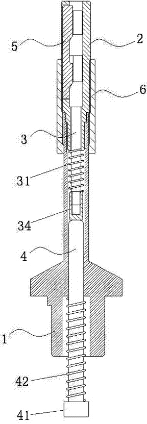 Oil pressure type automatic extension grinding rod for grinding inner diameter and using method of oil pressure type automatic extension grinding rod