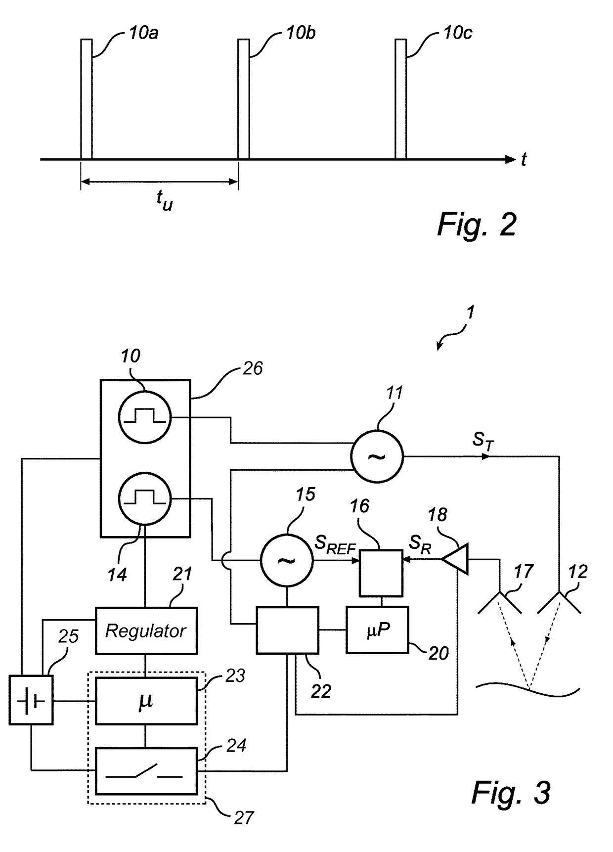 Pulsed radar level gauging with efficient start-up