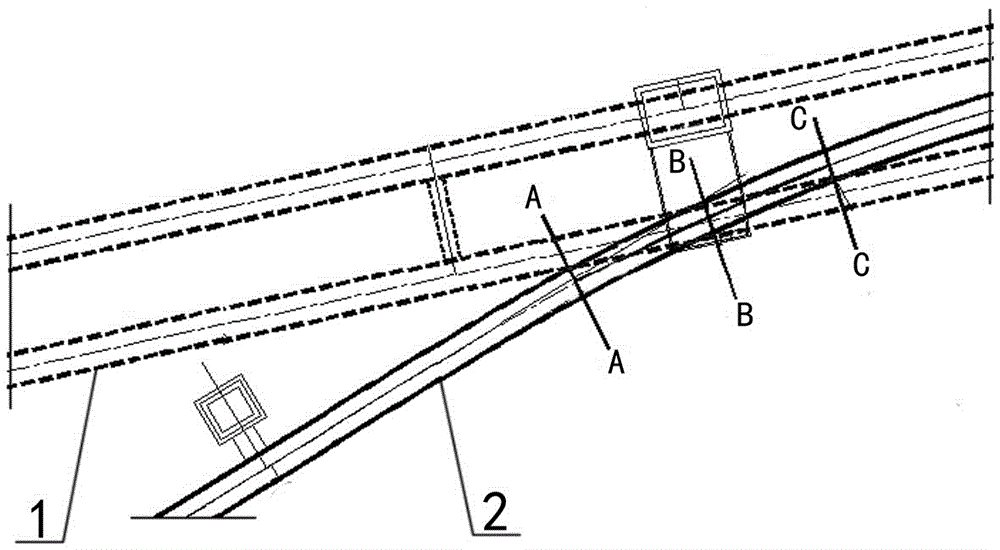 Construction method for ultra-short-distance overlapped line tunnel long-distance guide pit advance control bursting