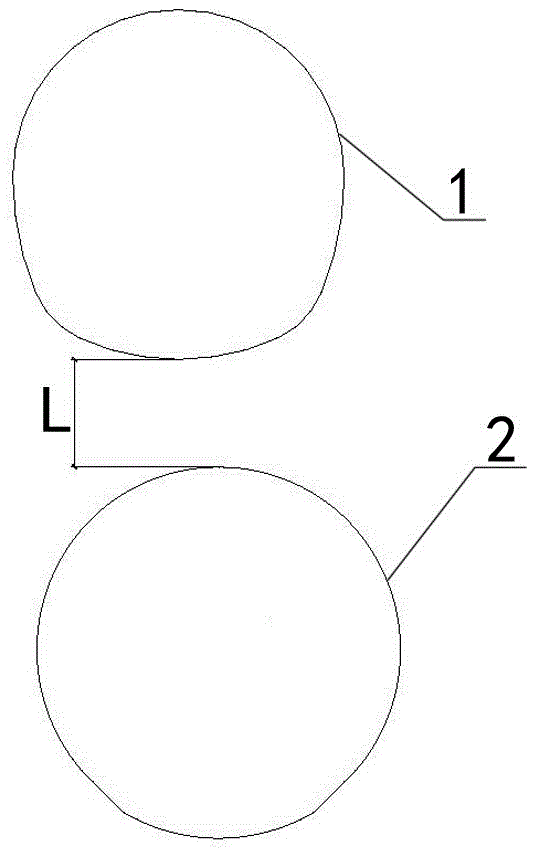 Construction method for ultra-short-distance overlapped line tunnel long-distance guide pit advance control bursting