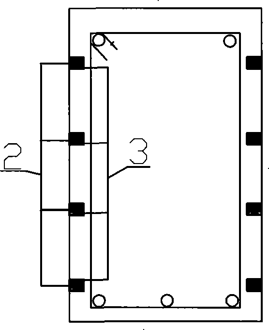 Inner binding outer cramping method architecture structural crack comprehensive processing method