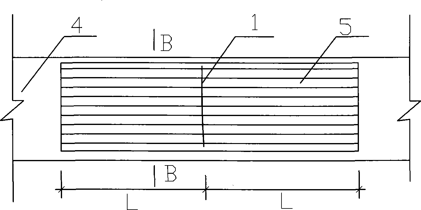 Inner binding outer cramping method architecture structural crack comprehensive processing method