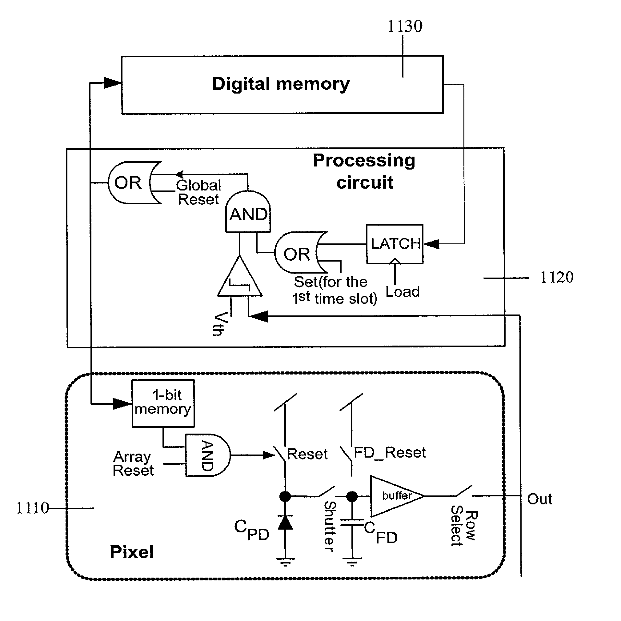 Optical pixel and image sensor