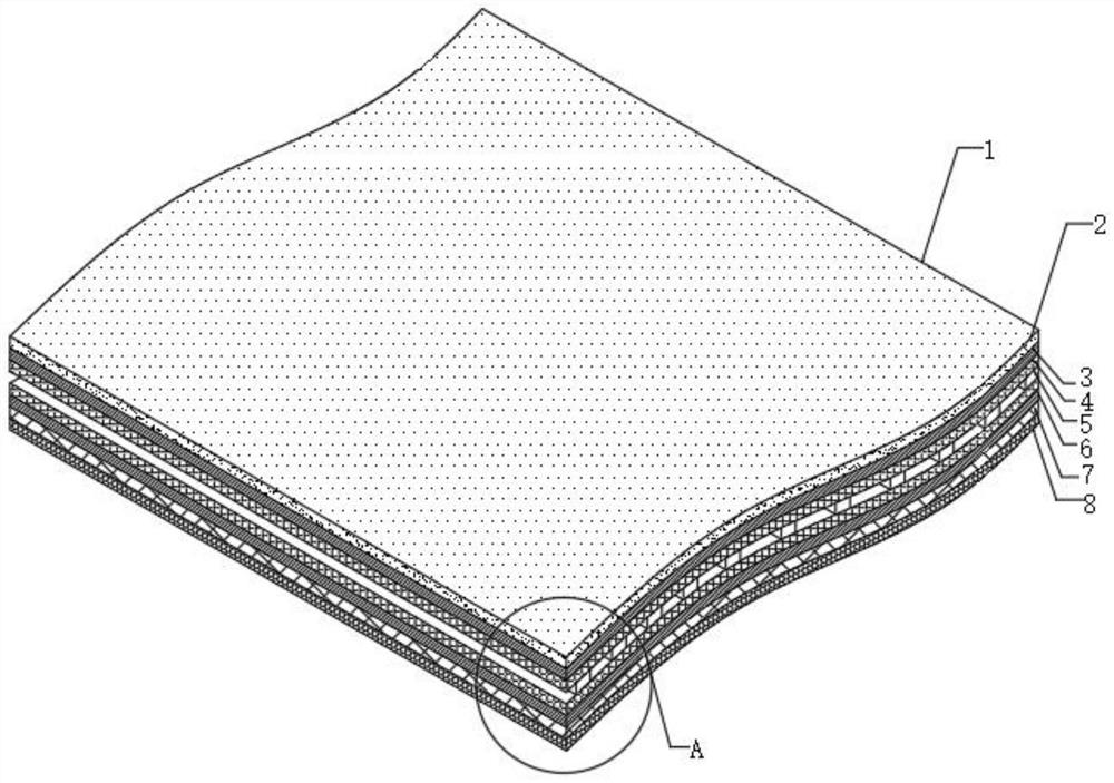 Carcass-free waterproof roll expansion force balancing device