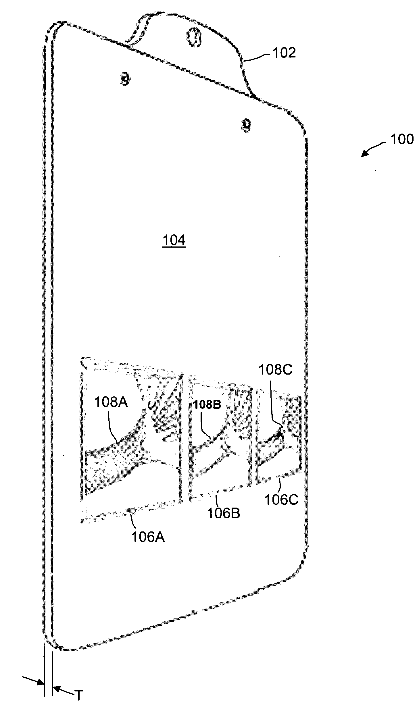 Clipboard with an integral three dimensional display