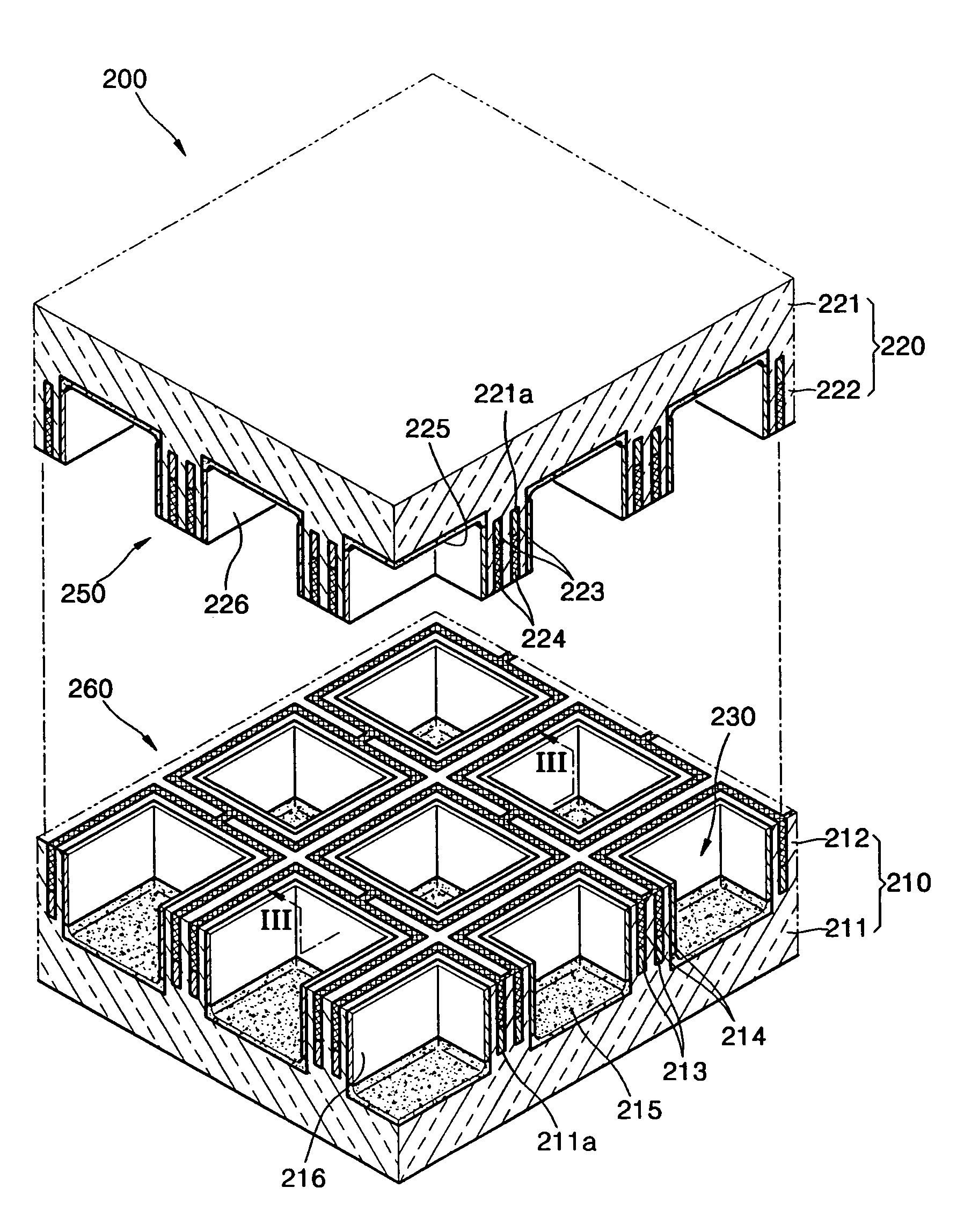 Plasma display panel having discharge electrodes buried in barrier ribs