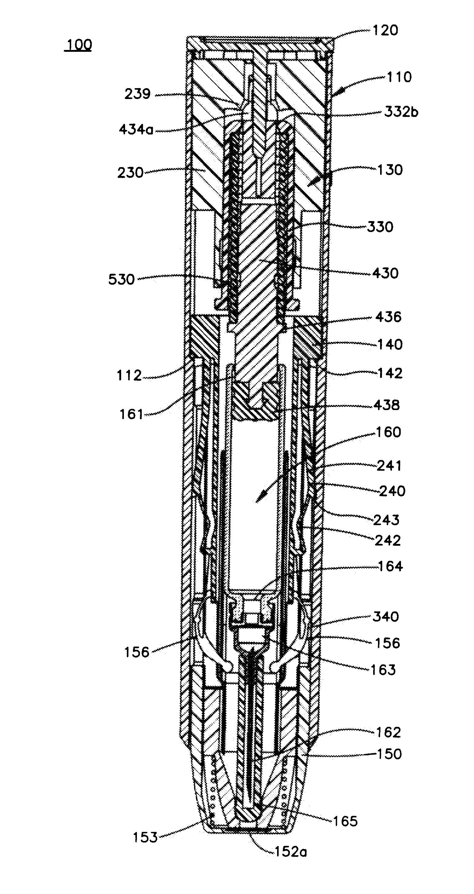 Automatic injector with kickback attenuation