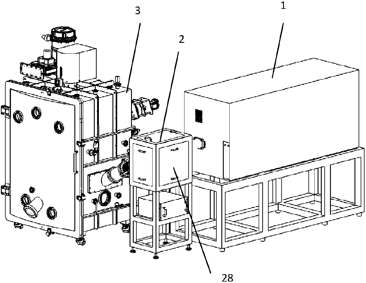 Pulse laser film coating device