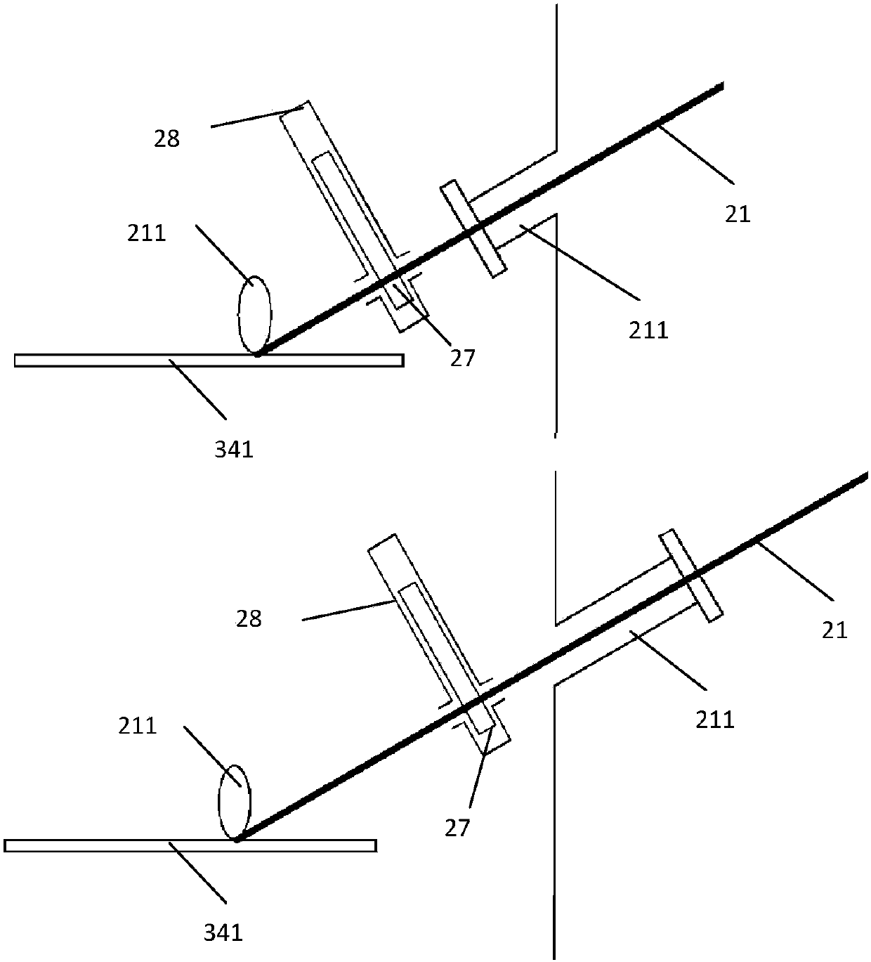 Pulse laser film coating device