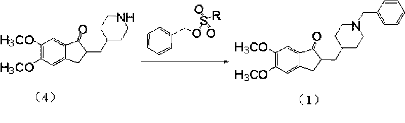 Preparation method of donepezil