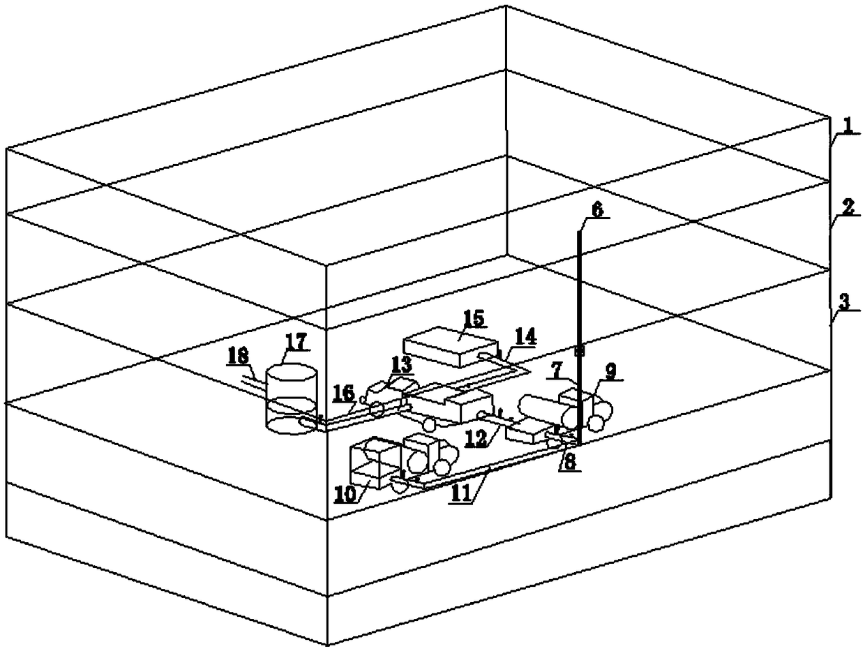 Construction device and method for fracturing and softening hard and difficultly-collapsing top plate in underground coal mine