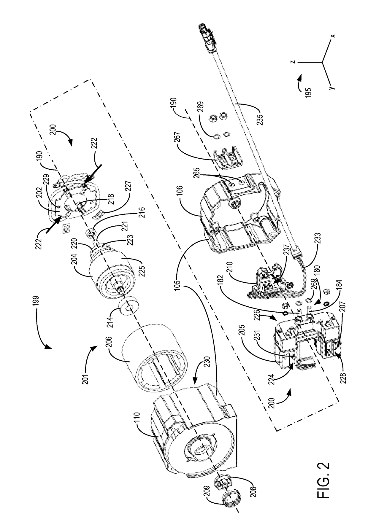 Winch including a motor mounted contactor