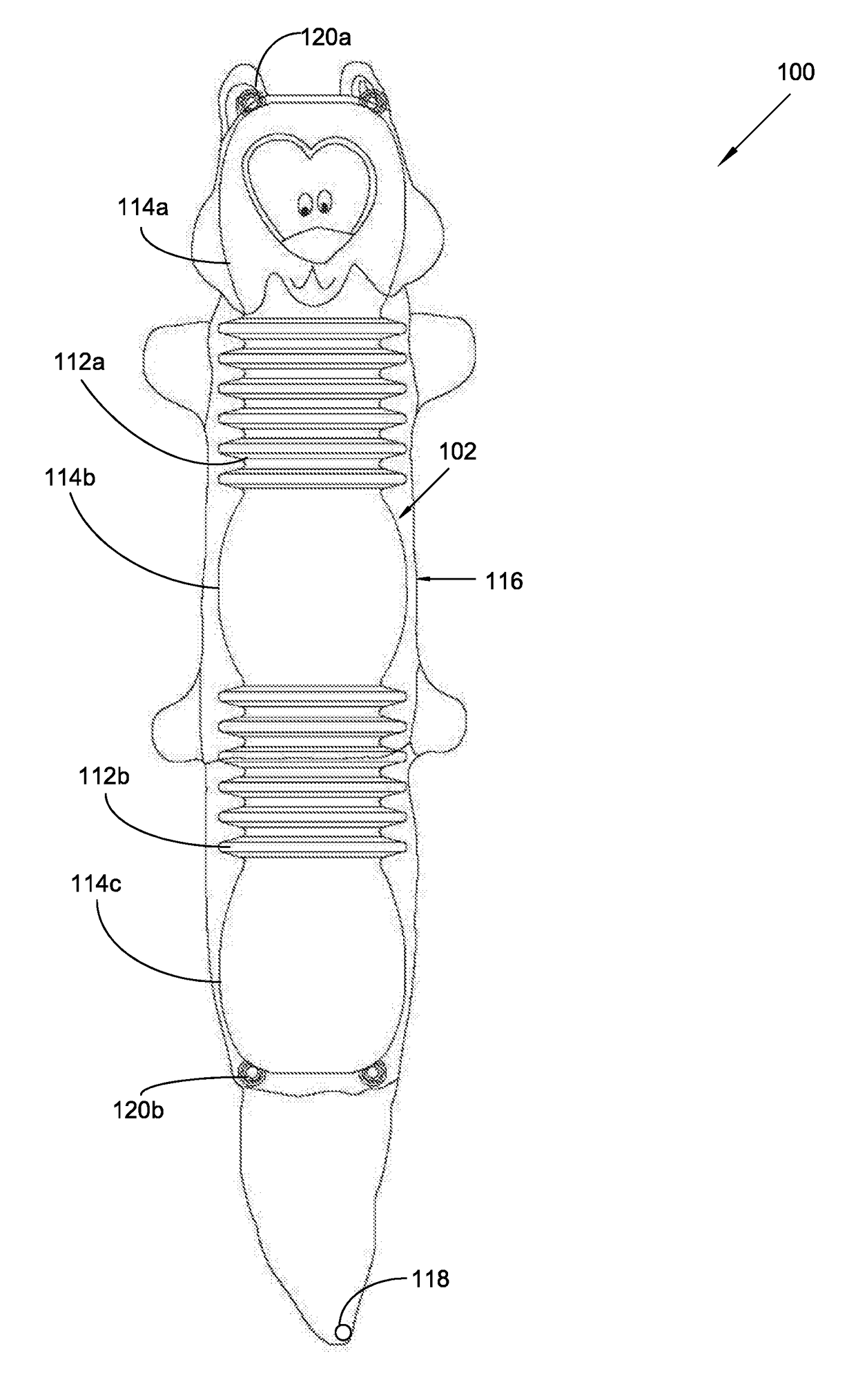 Animated squeaky pet toy and  method for producing a squeaky noise