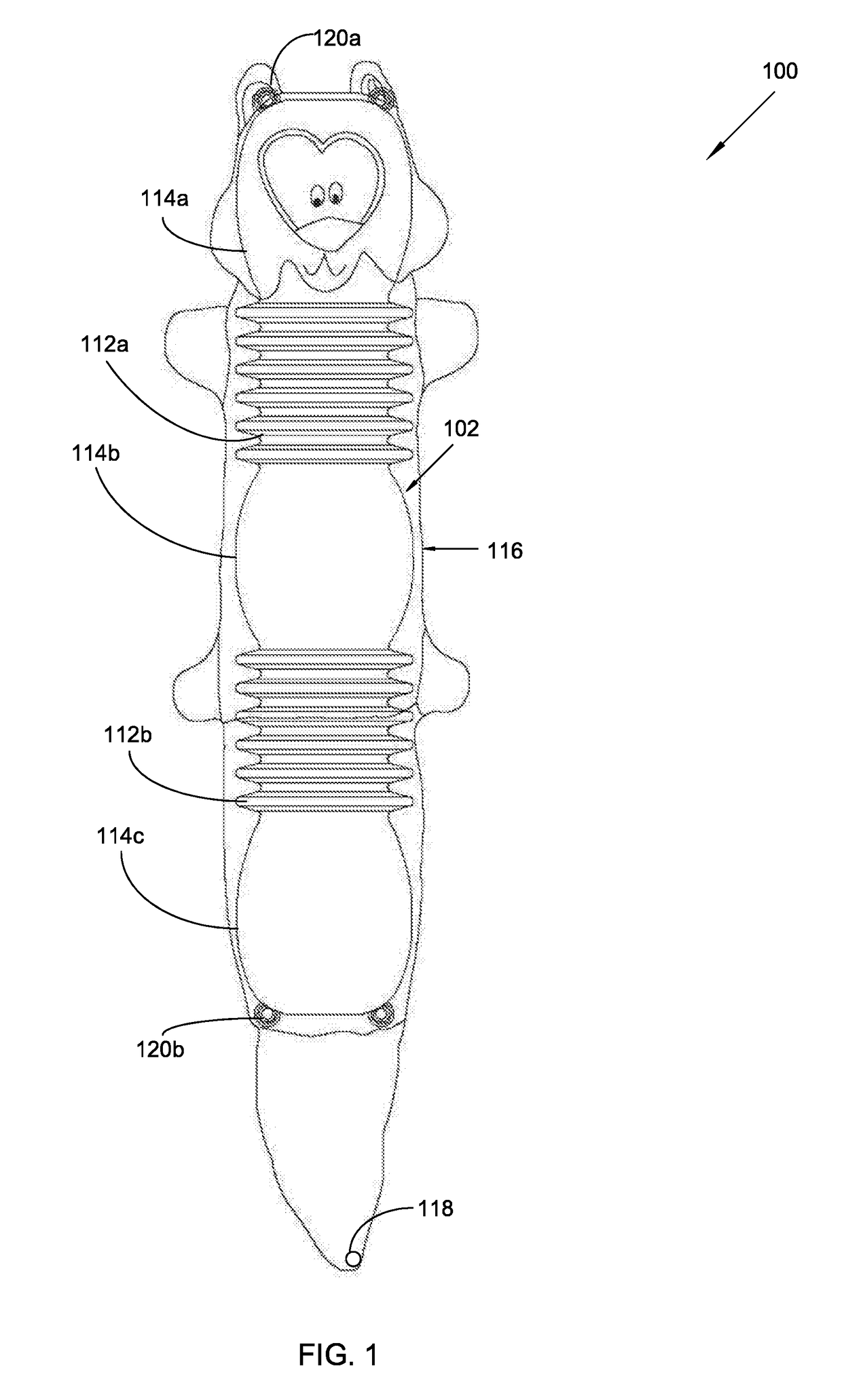 Animated squeaky pet toy and  method for producing a squeaky noise