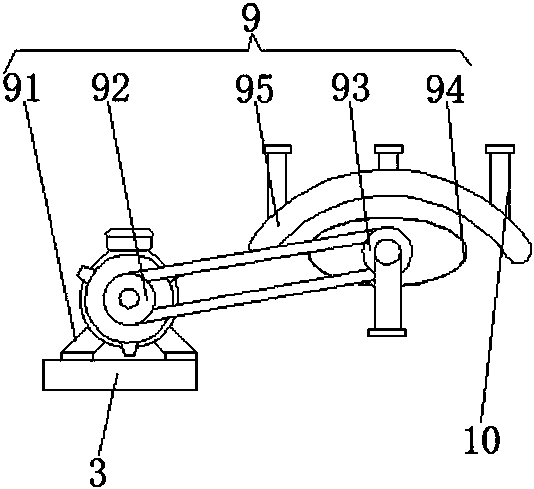 Pulverizing and sieving recycling device for waste batteries