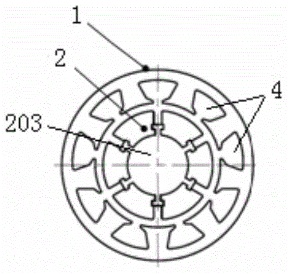 Steering engine and multi-pole-pair permanent magnetic direct-current brushless motor for same