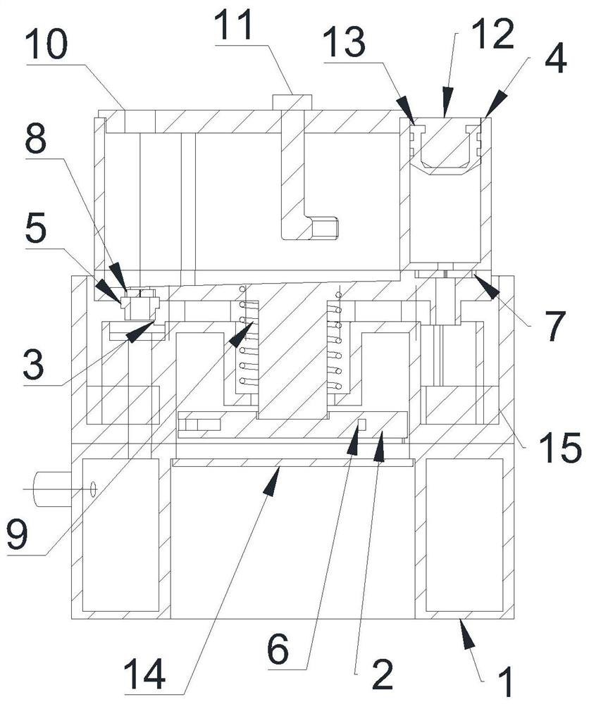 Rotary structure of nucleic acid extraction device