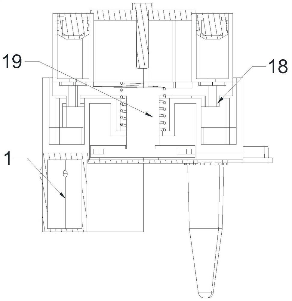 Rotary structure of nucleic acid extraction device