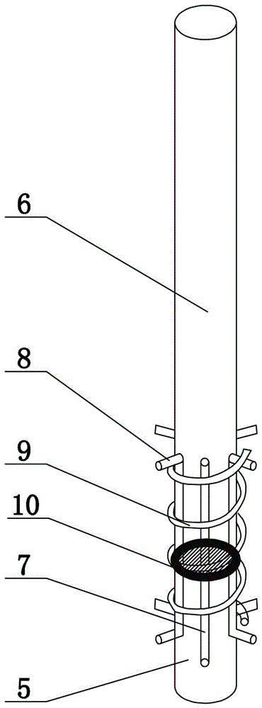 Sliding isolation spacing structure for rammed-earth rural house and construction process thereof sliding isolation spacing structure