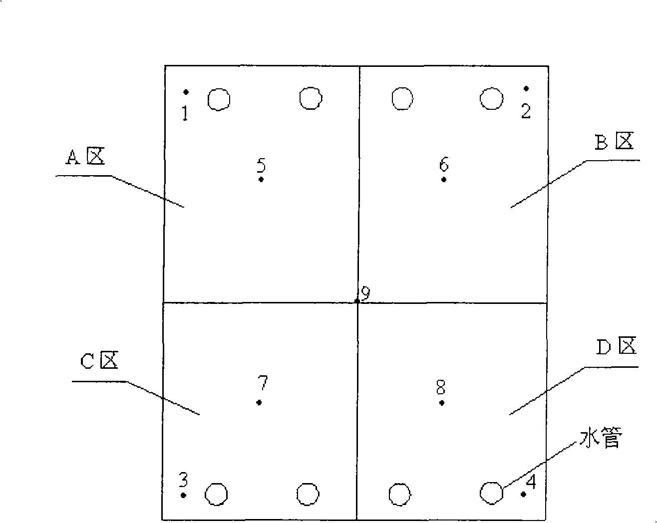 Intelligent monitoring method for cooling wall of blast furnace