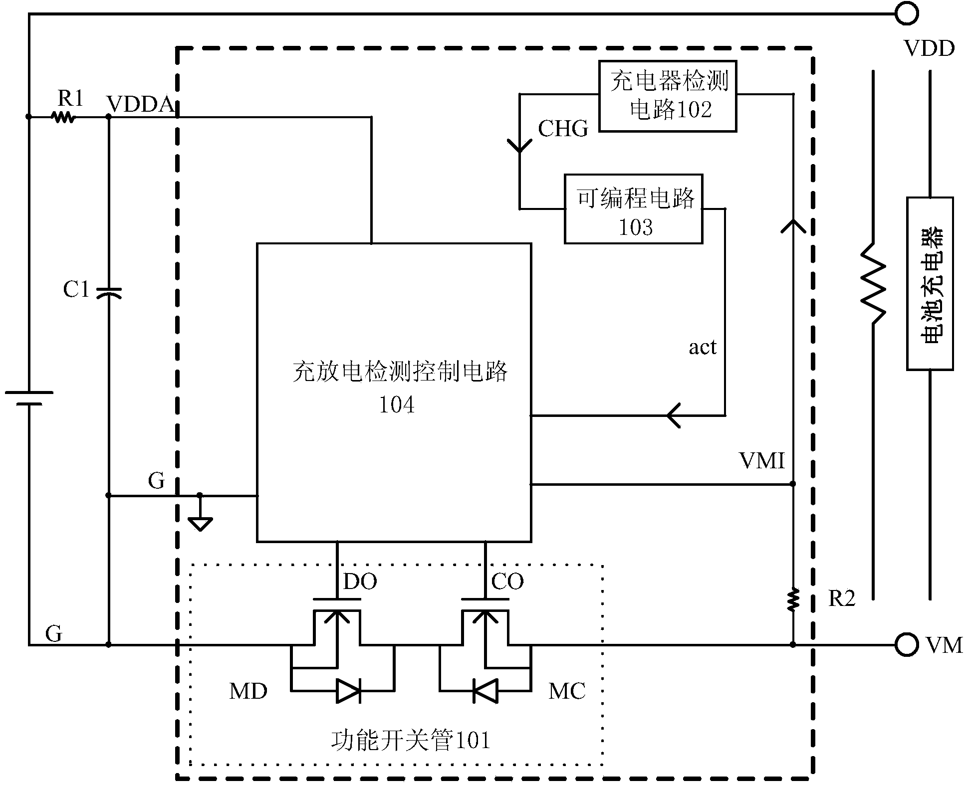 Battery protection circuit and system