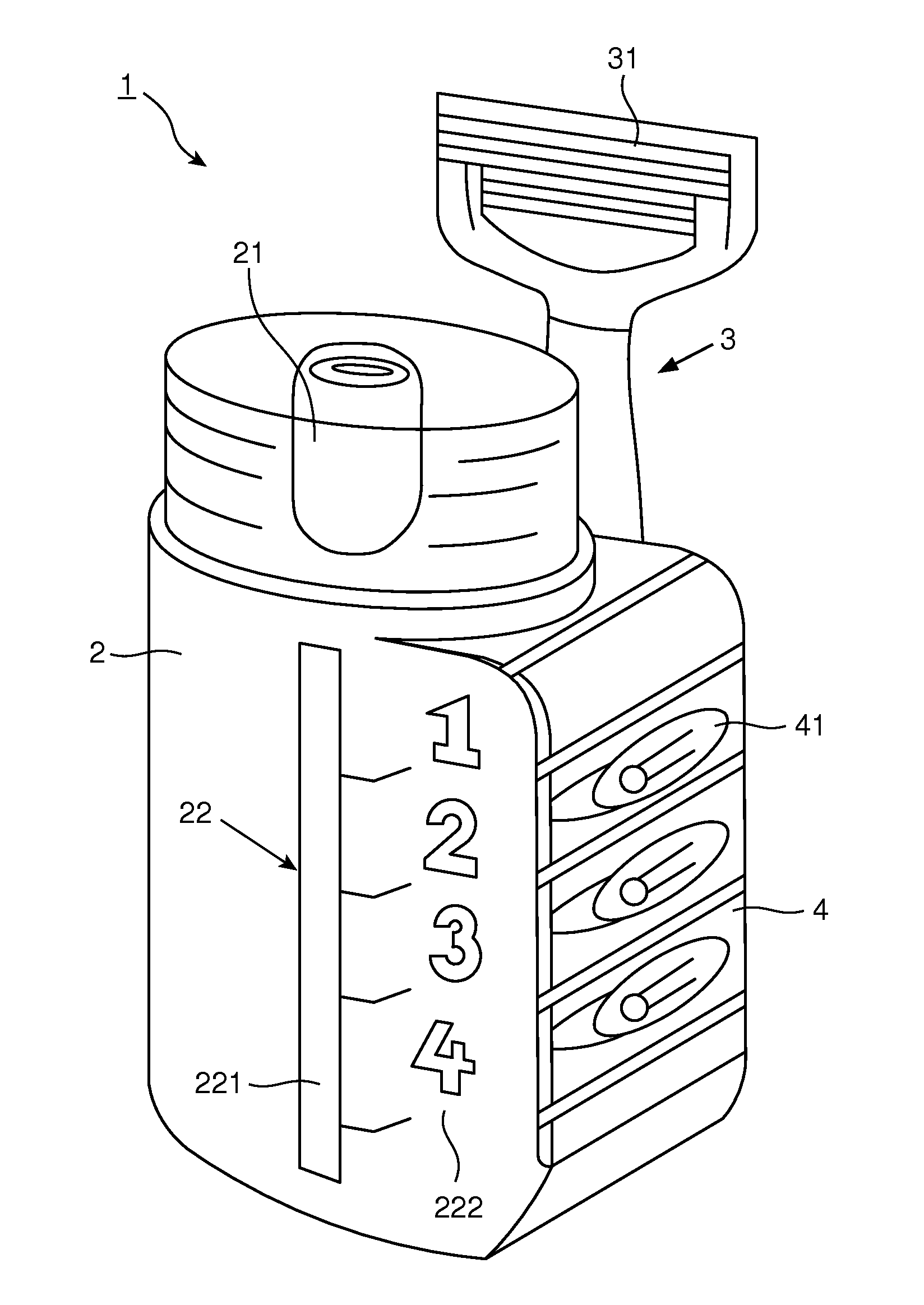 Shaving kit with replacement indicator