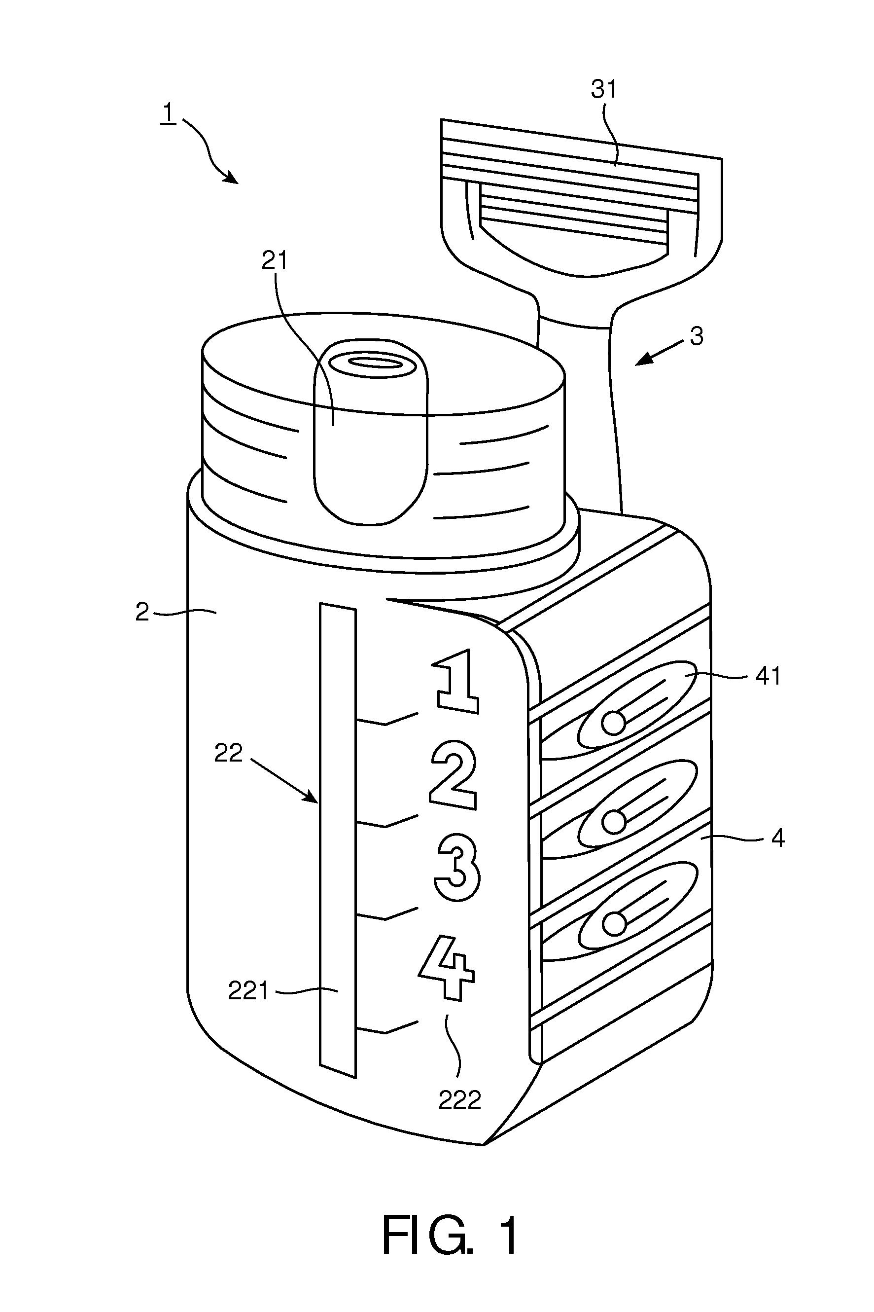 Shaving kit with replacement indicator