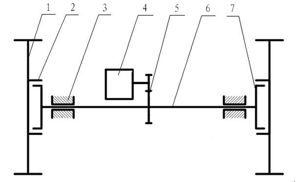 Rear axle differential device and energy-saving vehicle employing same