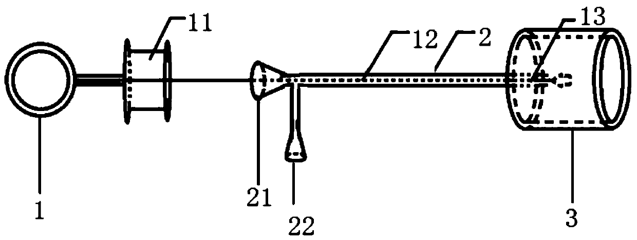 Foreign matter collector with protective air bag