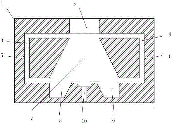 Underwater crack corrosion jet nozzle