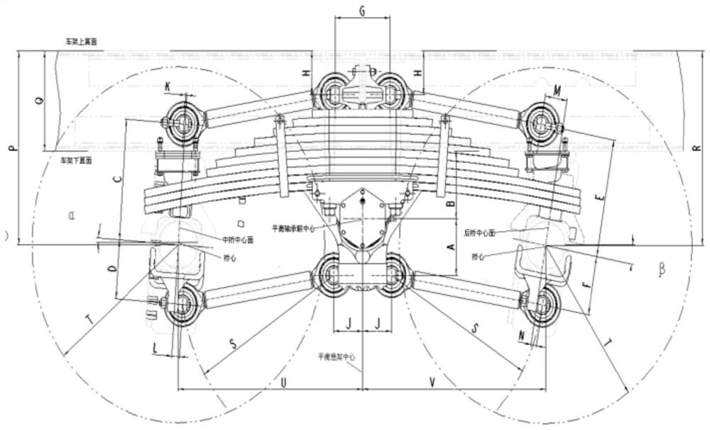 Balance shaft support and balance suspension device