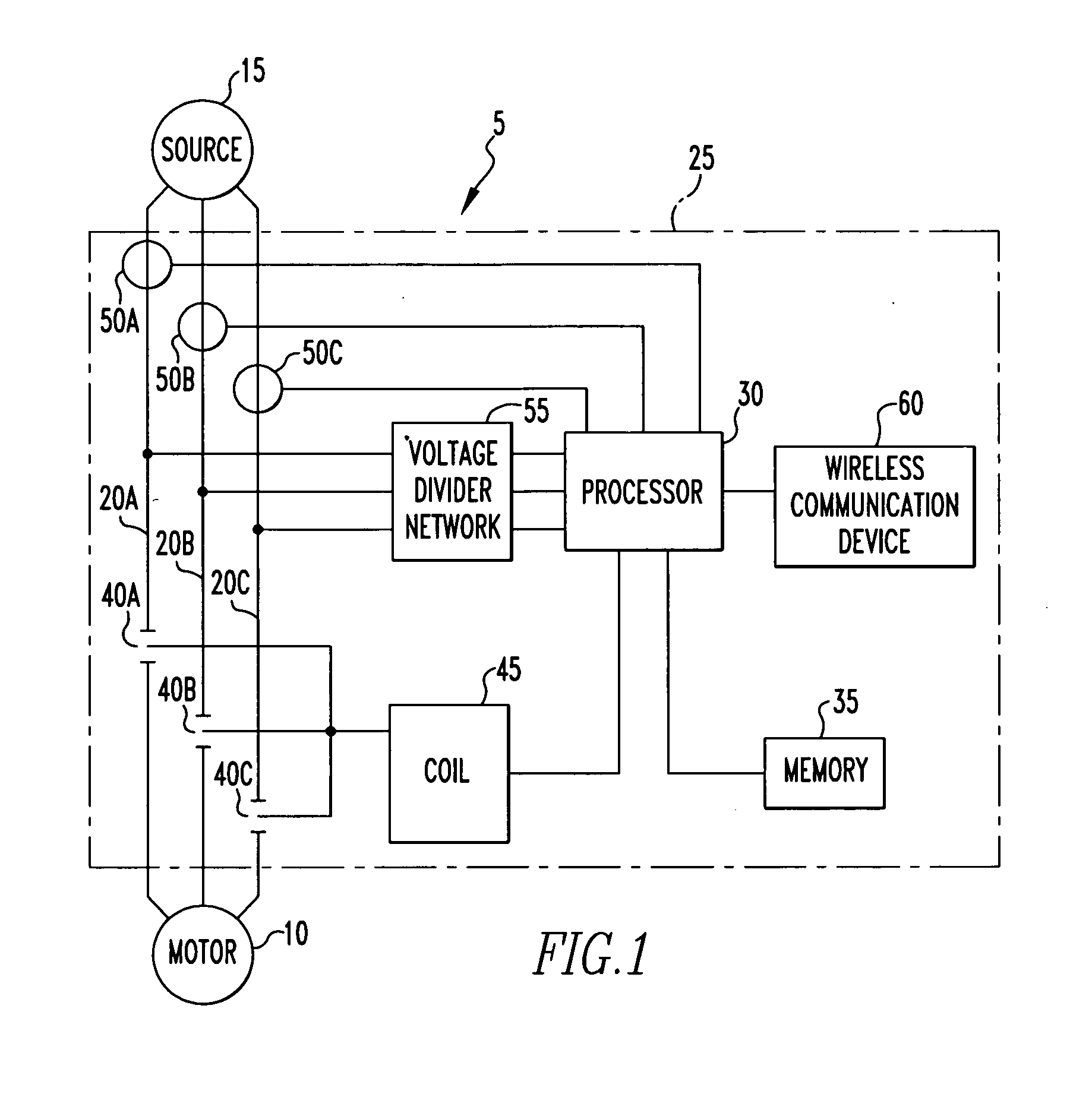 Medium voltage motor starter including a contactor having motor protection relay functionality