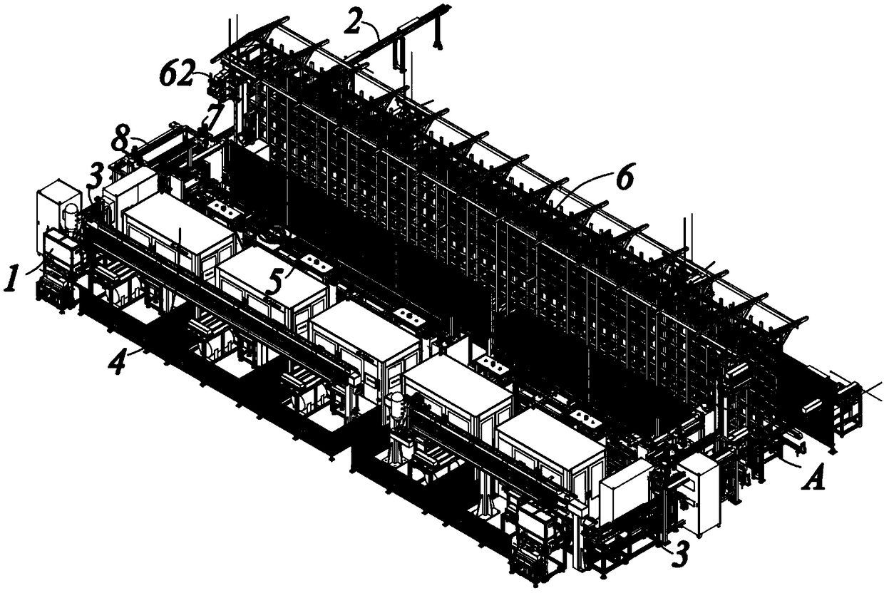 Automatic dispensing and curing system for silicon rod and automatic dispensing and curing method