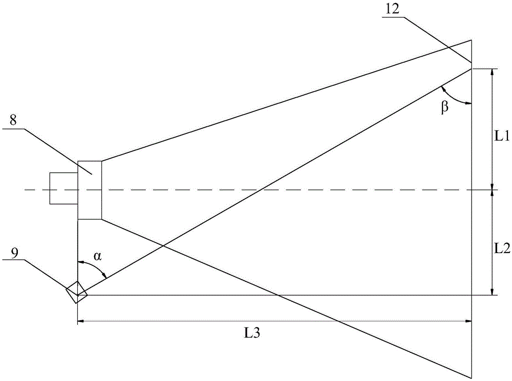 A detection device and method for detecting the internal structure of a cave