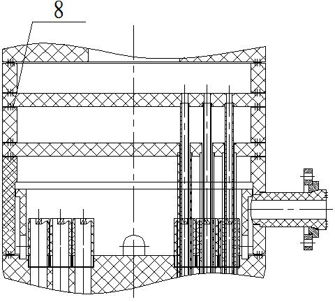 High-efficiency falling film type rectifier