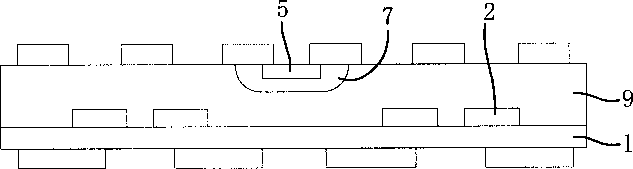 Production of multi-layer circuit board of built-in passive assembly