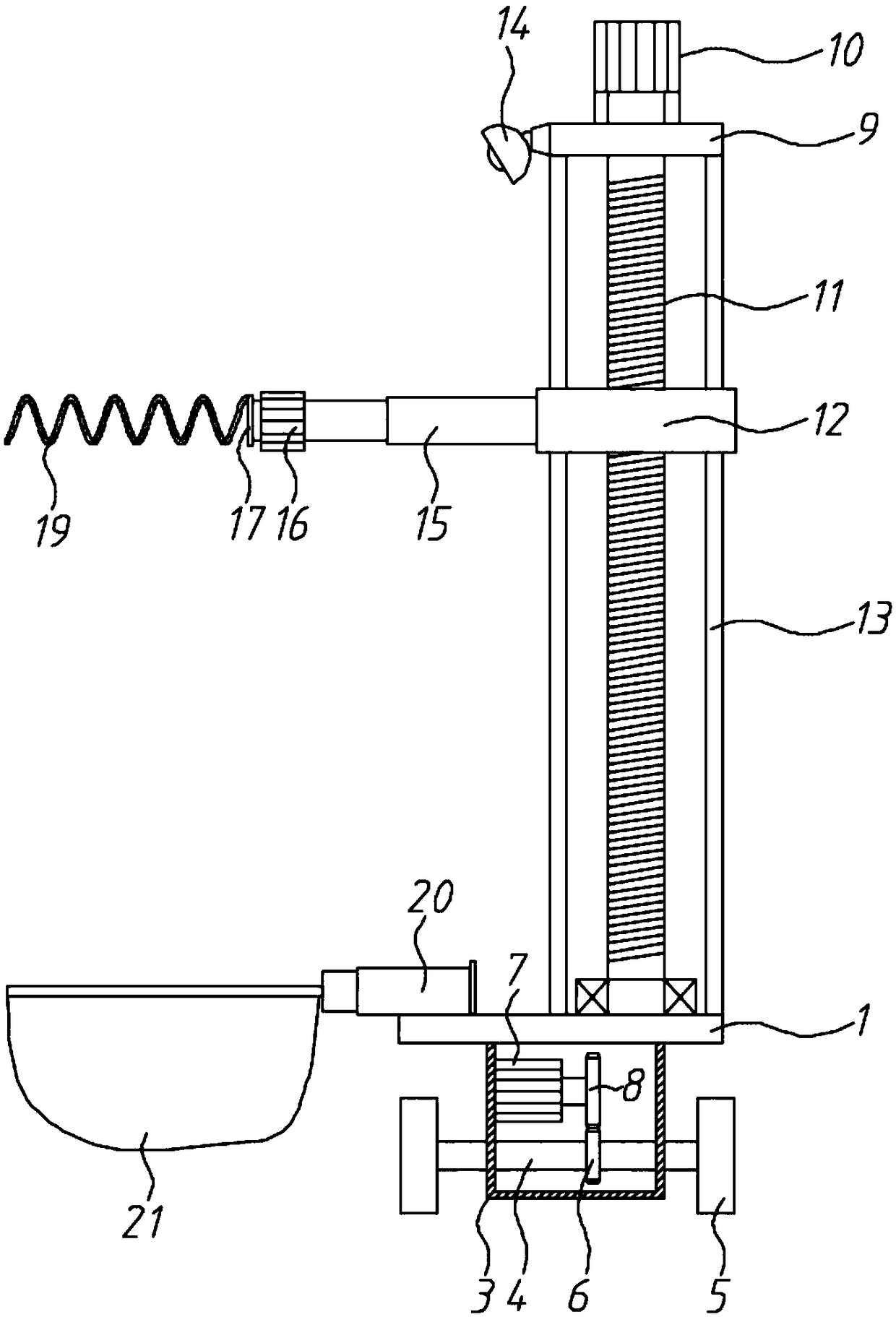 Mechanical blueberry harvesting device