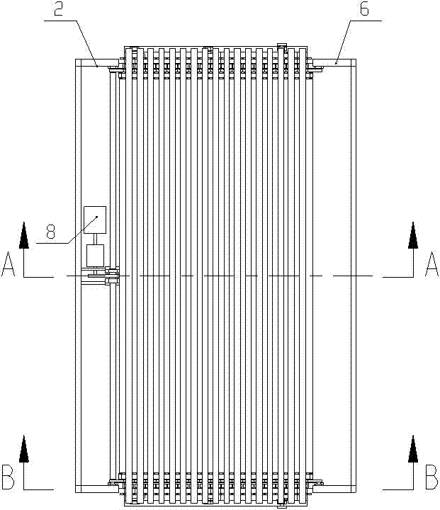 A furnace tube rotation and intermittent feeding type display rack