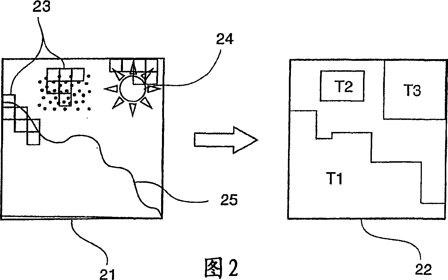 Wavelet image-encoding method and corresponding decoding method