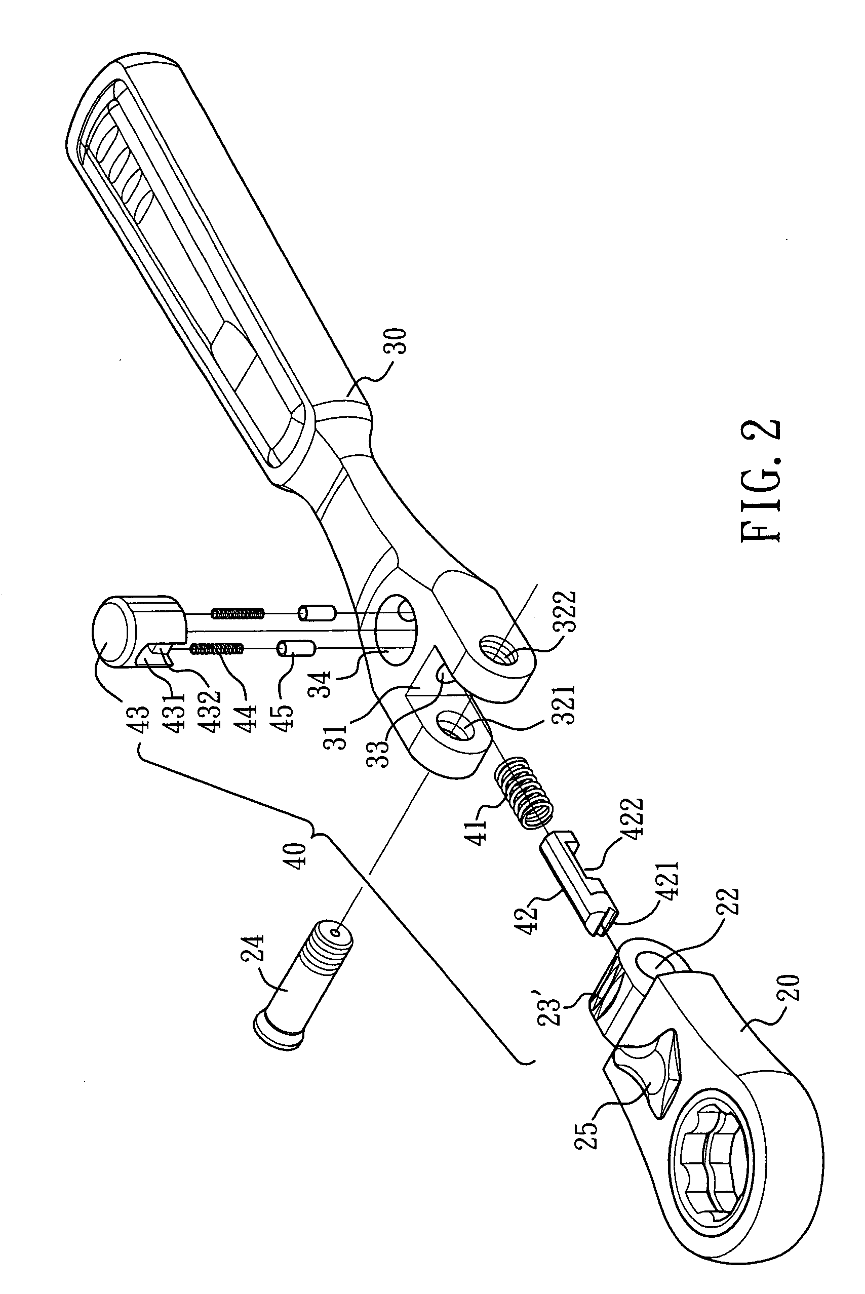 Hand tool having an adjustable head with a joint lock mechanism