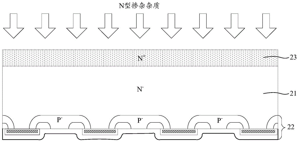 Manufacturing method for TI-IGBT (Triple Mode Integrate-Insulated Gate Bipolar Transistor)