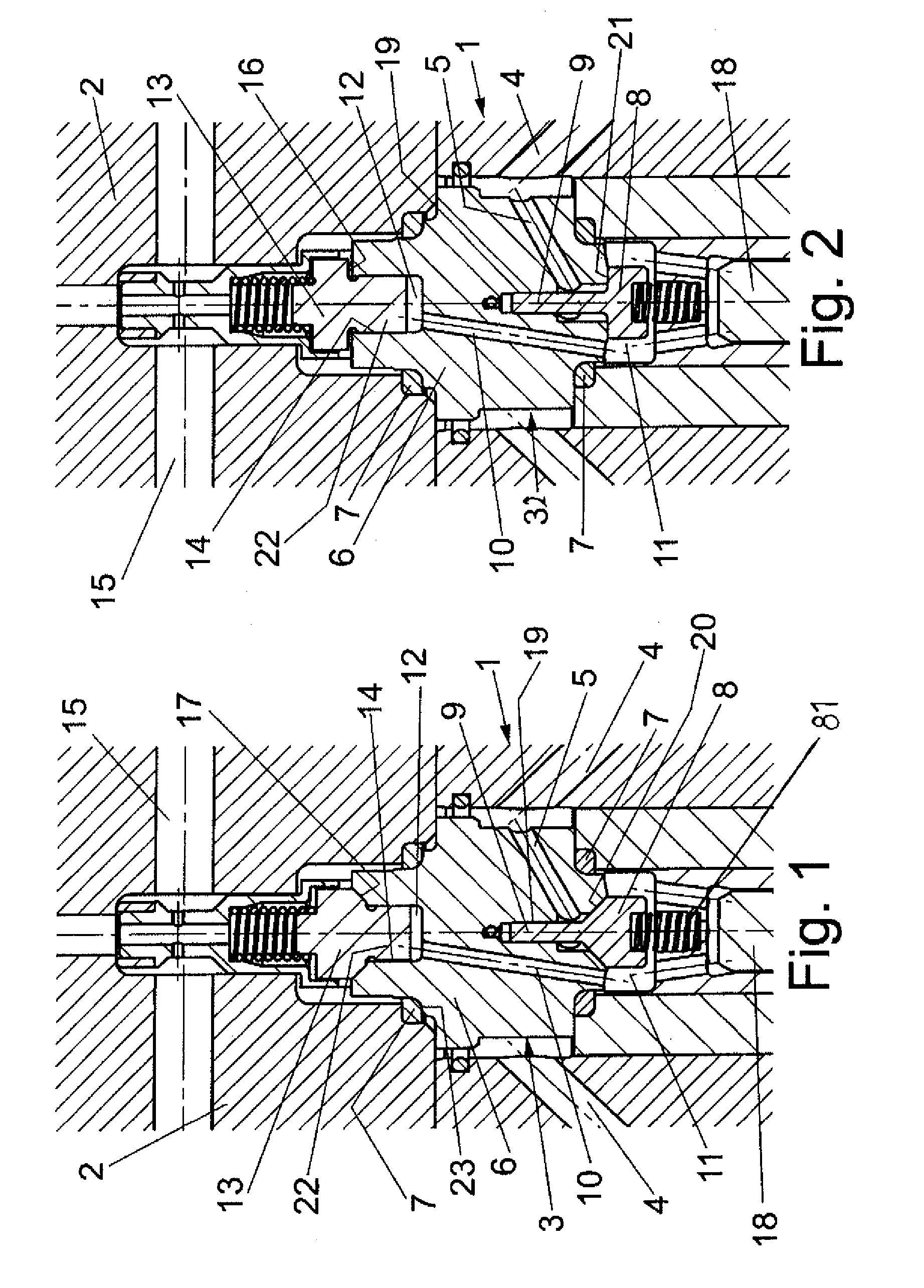 High-pressure valve assembly