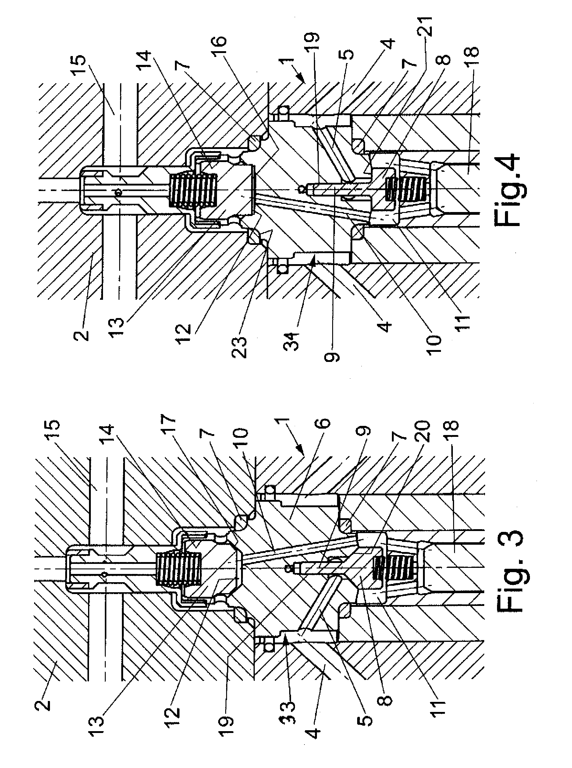 High-pressure valve assembly