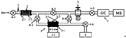 Device and method capable of separating hydrogen and methane in mixed gas and measuring hydrogen isotope