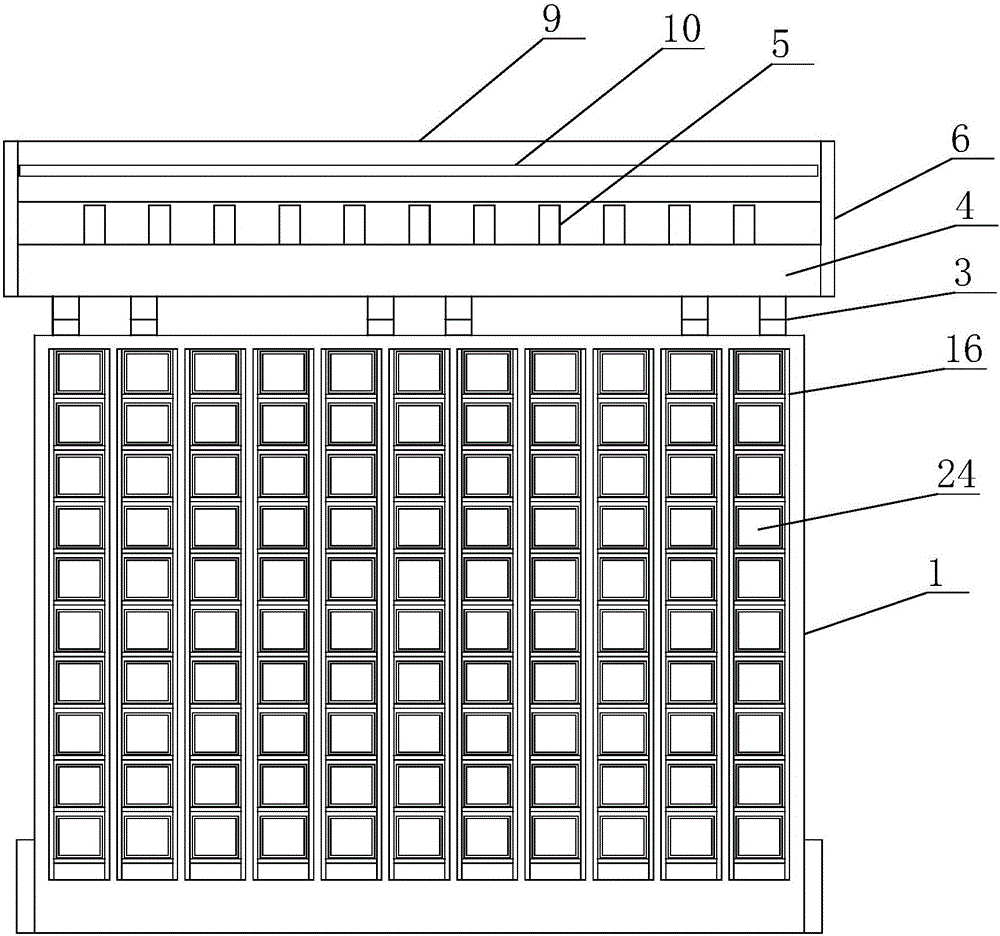 Integrated landscape piece type flower stand