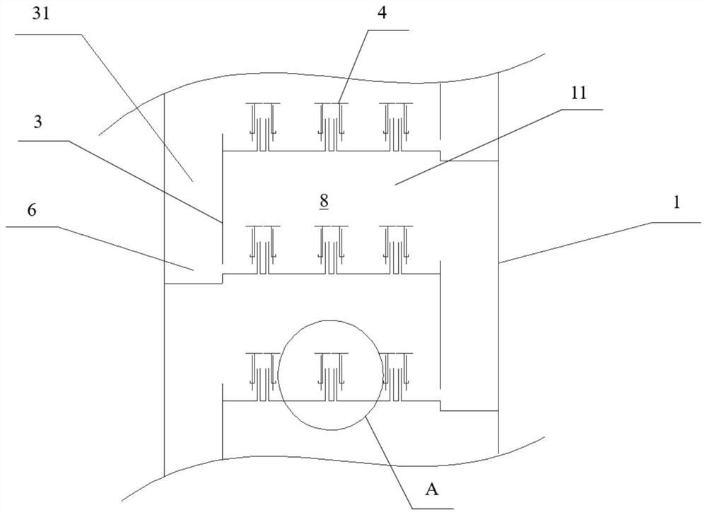 Vertical tower tray and gas-liquid contact mass transfer equipment with same