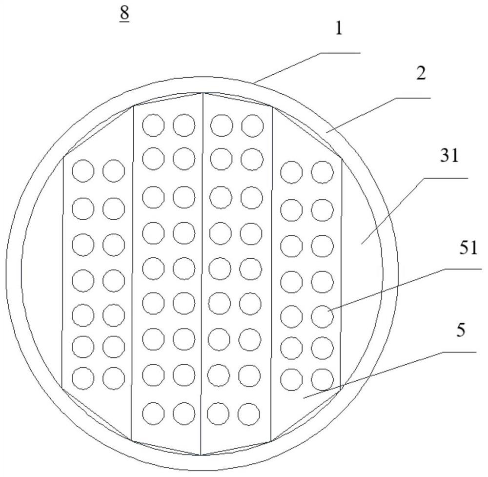 Vertical tower tray and gas-liquid contact mass transfer equipment with same