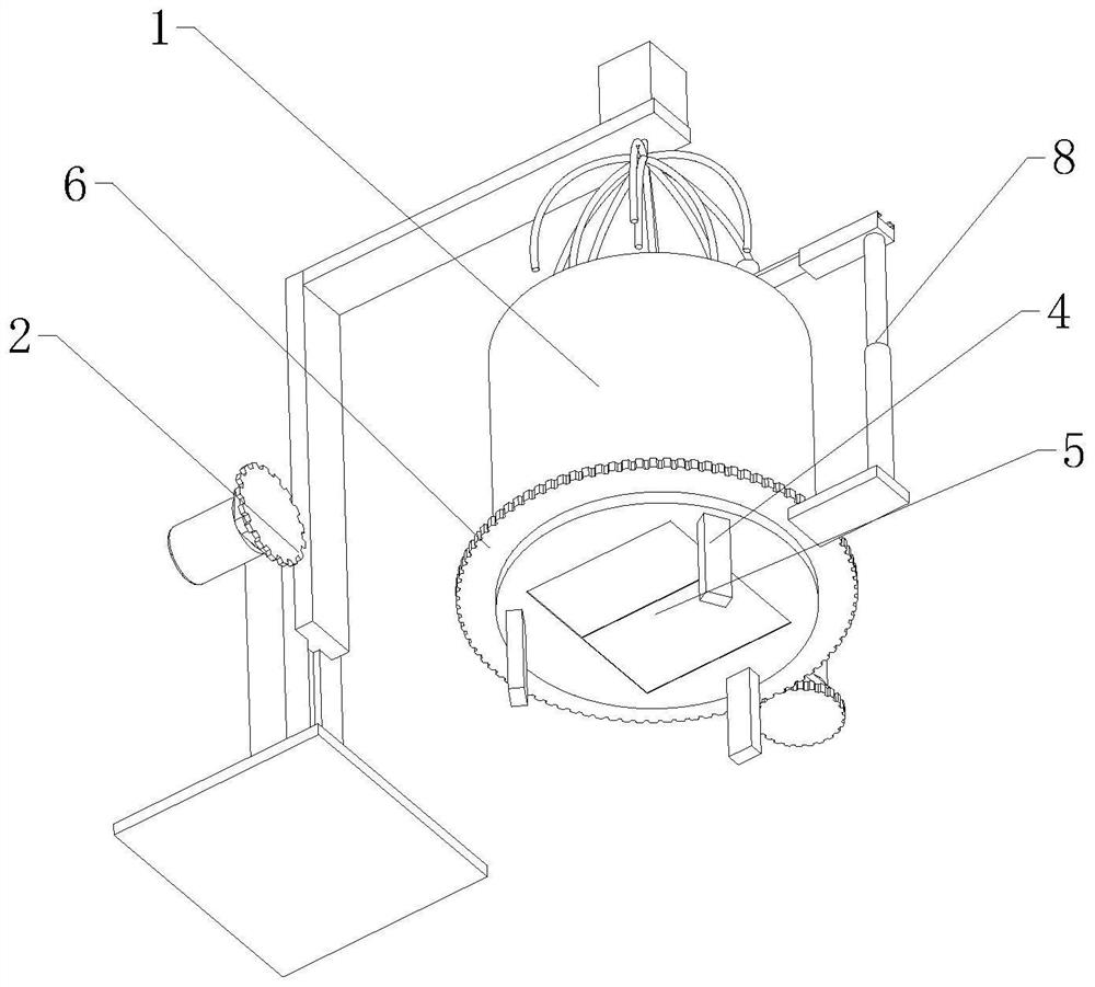 A concrete mixing device that is easy to clean