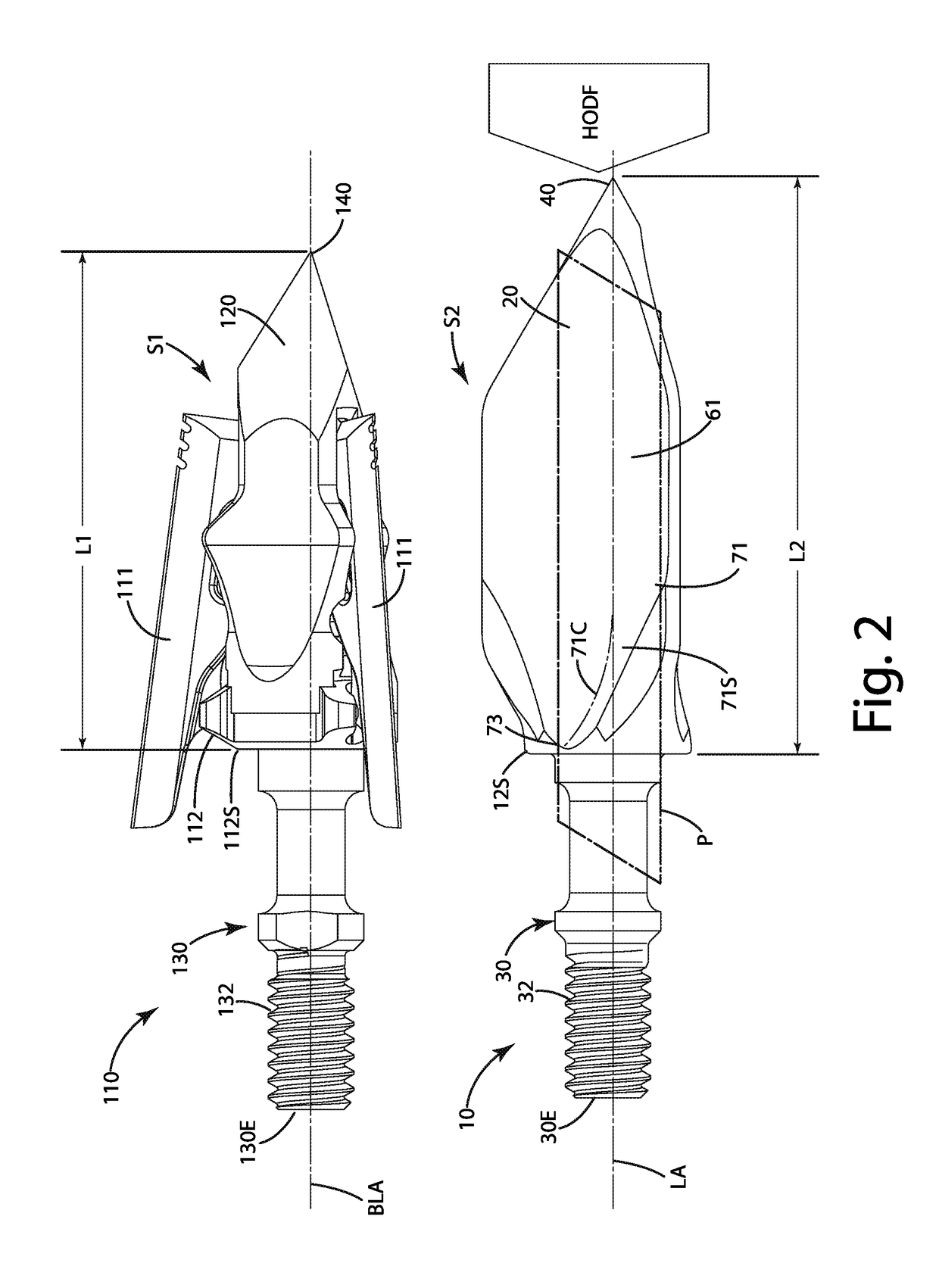 Broadhead matched practice field tip and related method of use